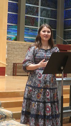 Young adult Catholic podcaster speaks to local teens