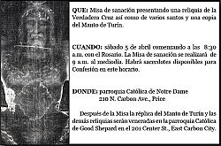 Reliquias llegan a Utah para una Misa especial de sanaci&oacute;n�