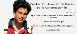 Celebraci&oacute;n de Acci&oacute;n de Gracias por la Canonizaci&oacute;n de Carlo Acutis
