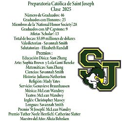 FELICIDADES Clase del 2025 Preparatoria Cat&oacute;lica de Saint Joseph