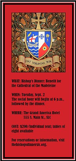 Archbishop Thomas of Las Vegas is keynote speaker for this year�s Bishop�s Dinner