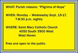 Parish mission will focus on �A Journey of Hope�