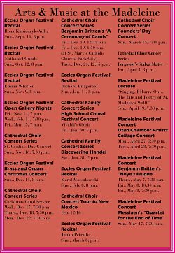 Cathedral introduces Arts & Music at the Madeleine
